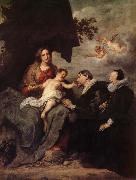 Anthony Van Dyck La Vierge aux donateurs oil on canvas